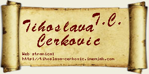 Tihoslava Čerković vizit kartica